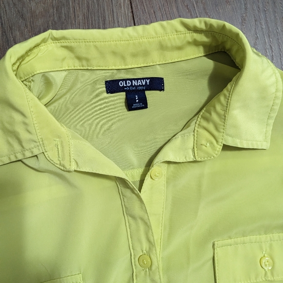 OLD NAVY | lot of 3 work shirts, button up, collar, rolled sleeves. Size small - Picture 4 of 5